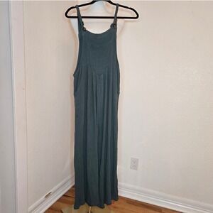 Wide Leg Jumper - Cottagecore Boho‎ -Size S - Pockets -Sage Green Cotton Gauze
